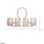Brilliance 4 Light Bath - Chrome