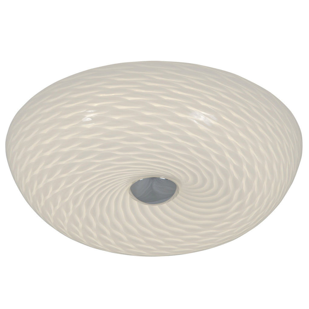 Swirled 2 Light Small Flush Mount - French Feather