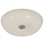 Swirled 2 Light Small Flush Mount - French Feather