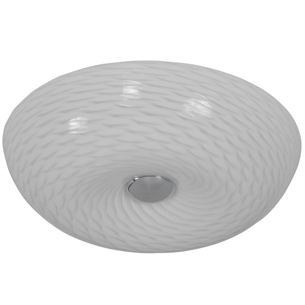 Swirled 2 Light Small Flush Mount - French Feather