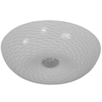Swirled 2 Light Small Flush Mount - French Feather