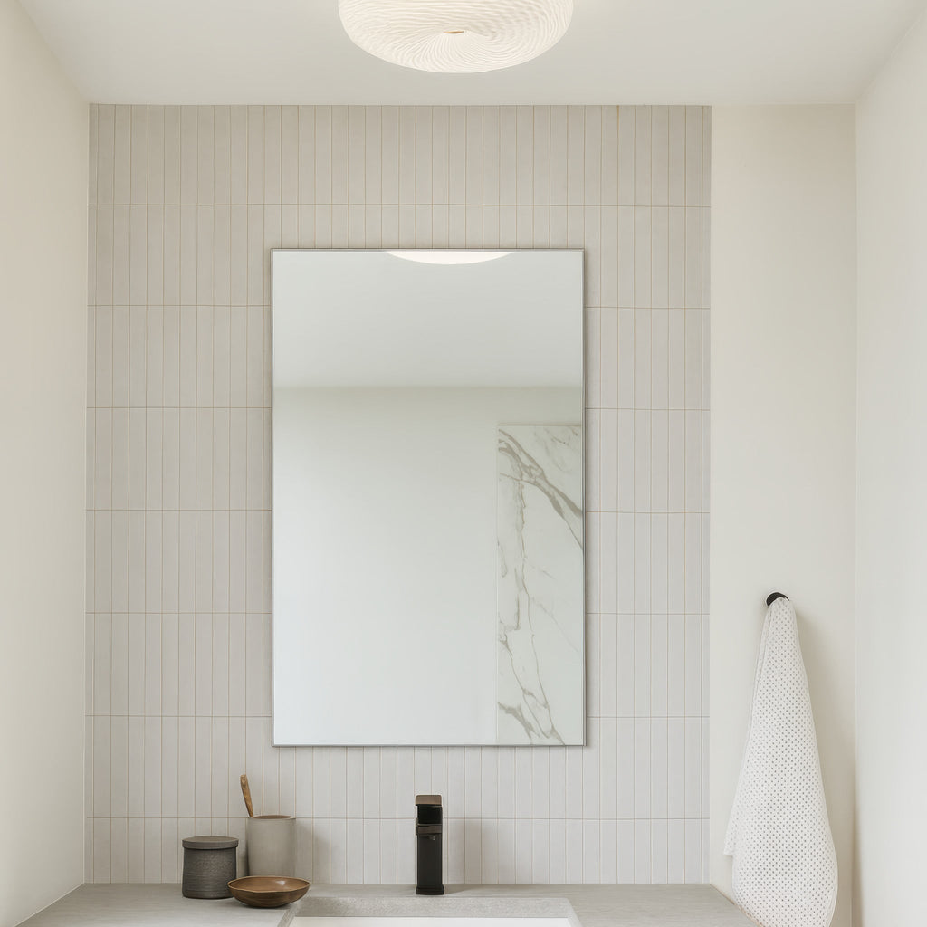 Swirled 2 Light Small Flush Mount - French Feather