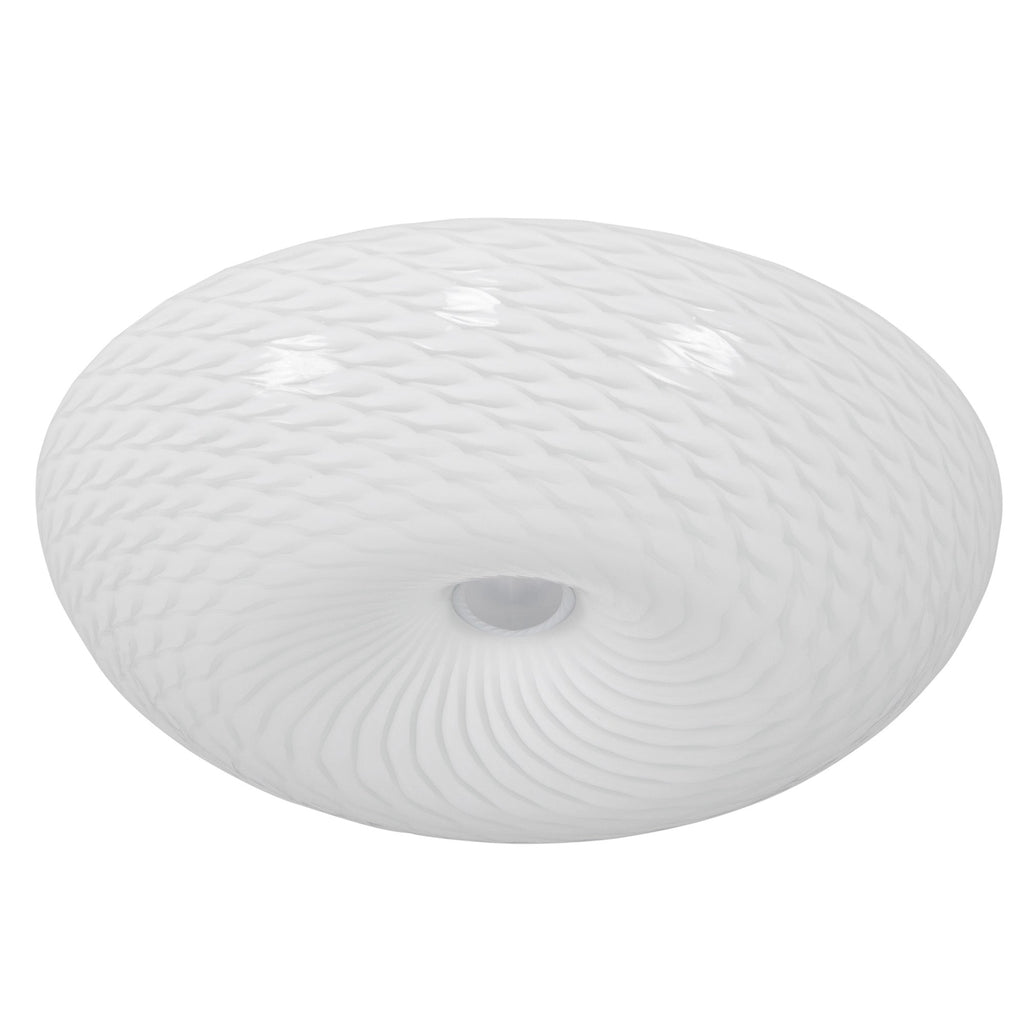 Swirled 2 Light Medium Flush Mount - French Feather