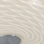 Swirled 2 Light Medium Flush Mount - French Feather
