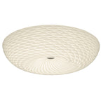 Swirled 3 Light Large Flush Mount - French Feather