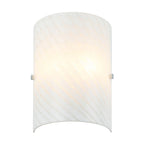 Swirled 2 Light Sconce - Chrome