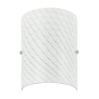 Swirled 2 Light Sconce - Chrome