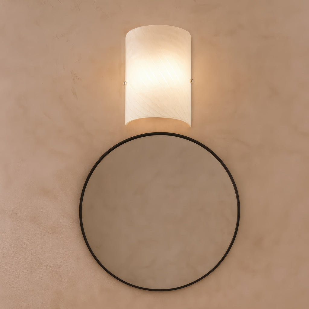 Swirled 2 Light Sconce - Chrome