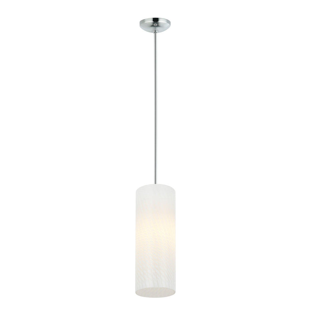 Swirled 1 Light Mini Pendant - Chrome