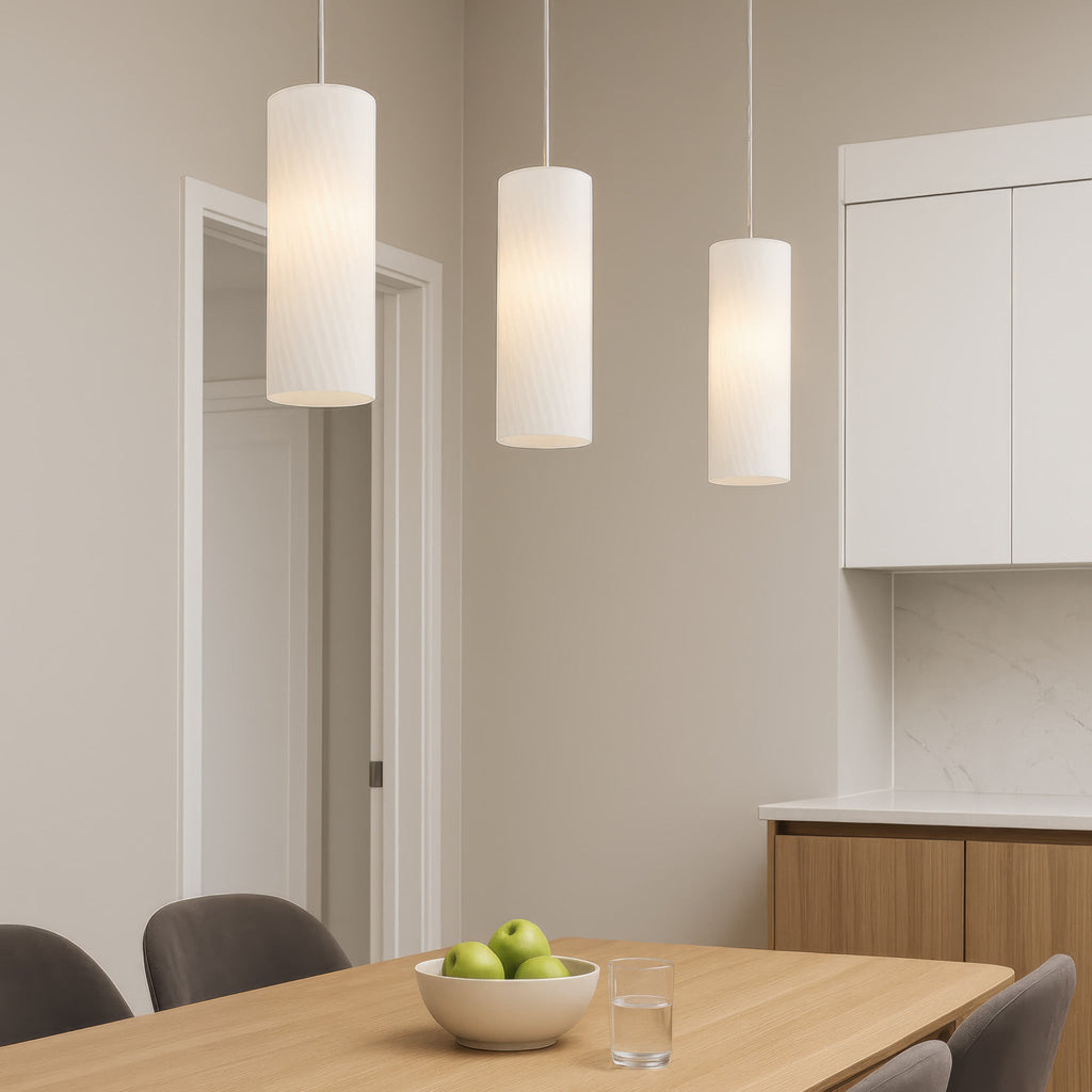 Swirled 1 Light Mini Pendant - Chrome
