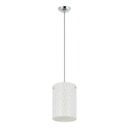Swirled 1 Light Pendant - Chrome
