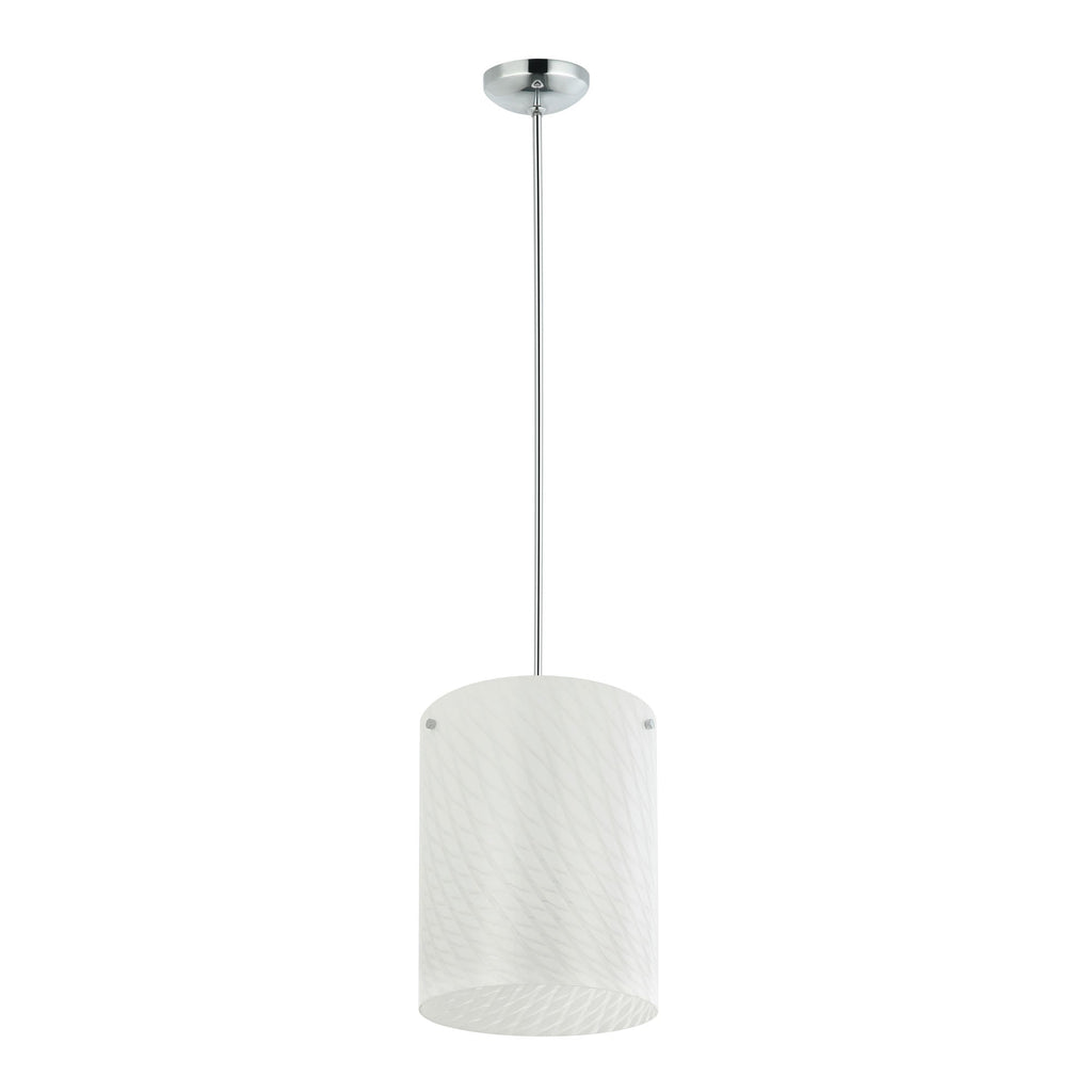 Swirled 3-Light Pendant - Chrome