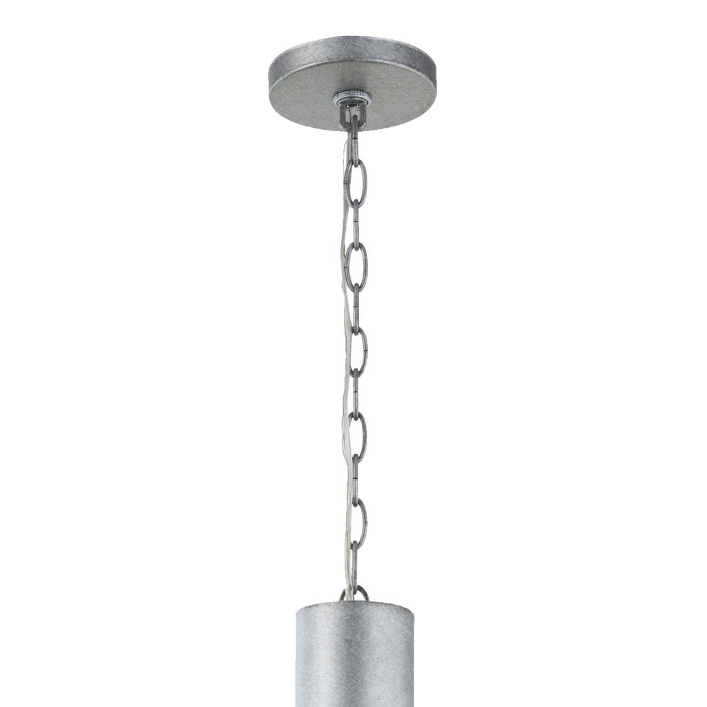 Birchton Weathered Galvanized Large Farmhouse Pendant