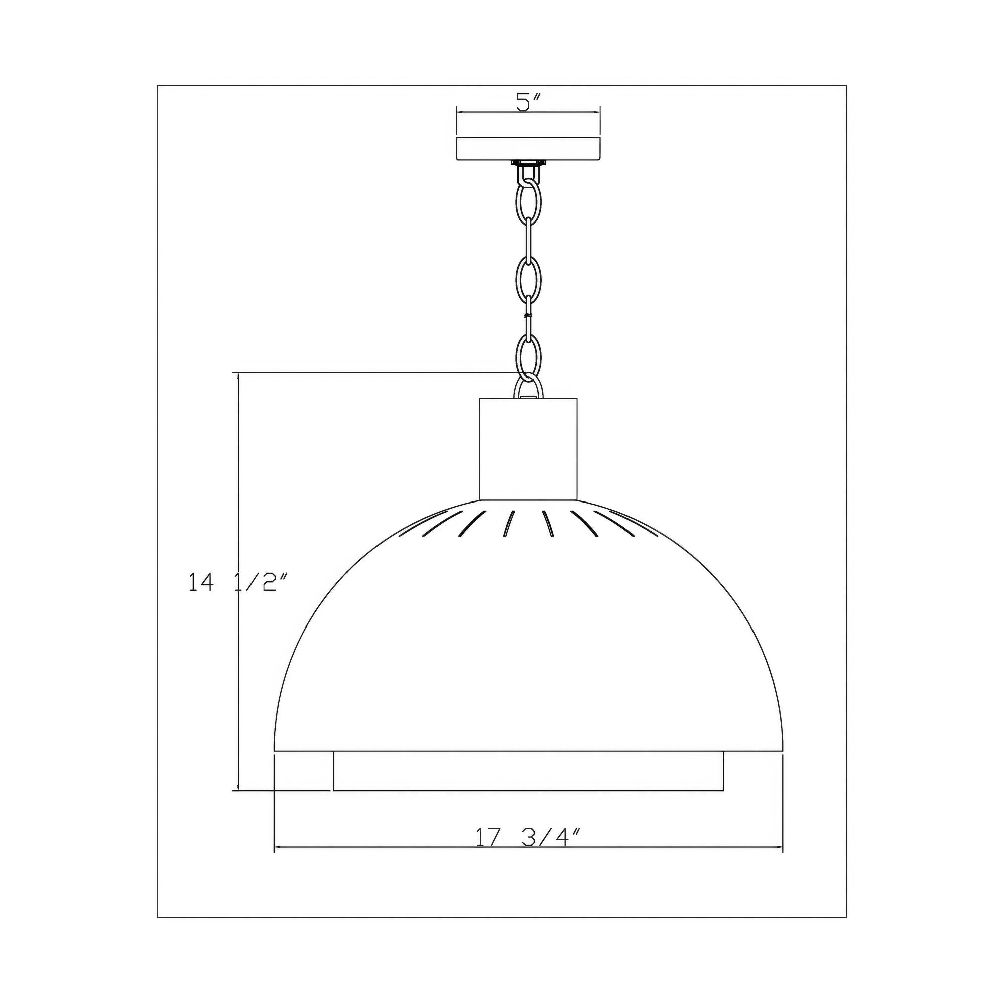 Birchton Weathered Galvanized Large Farmhouse Pendant