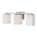 Capri On Trend Brushed Nickel Three Light Bath Vanity