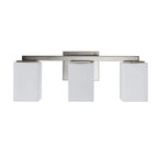 Capri On Trend Brushed Nickel Three Light Bath Vanity