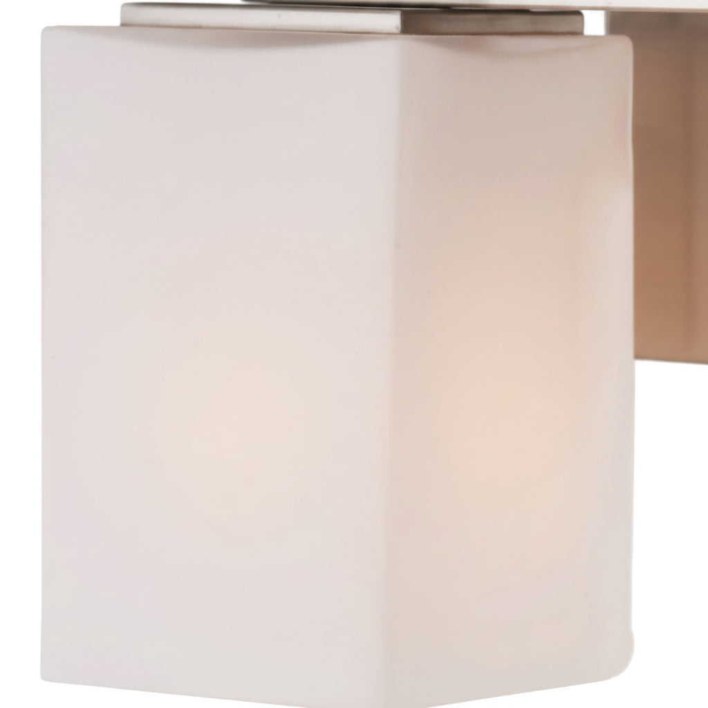 Capri On Trend Brushed Nickel Two Light Bath Vanity