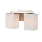 Capri On Trend Brushed Nickel Two Light Bath Vanity
