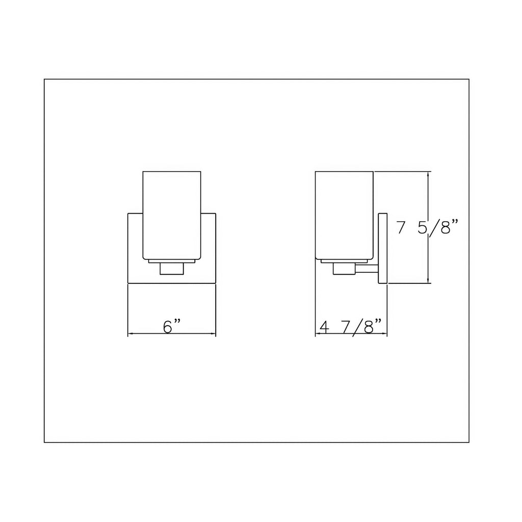 Capri On Trend Brushed Nickel Wall Sconce