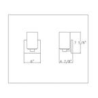 Capri On Trend Brushed Nickel Wall Sconce