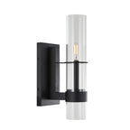 Cardiff Architectural Matte Black Wall Sconce