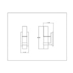 Cardiff Architectural Matte Black Wall Sconce