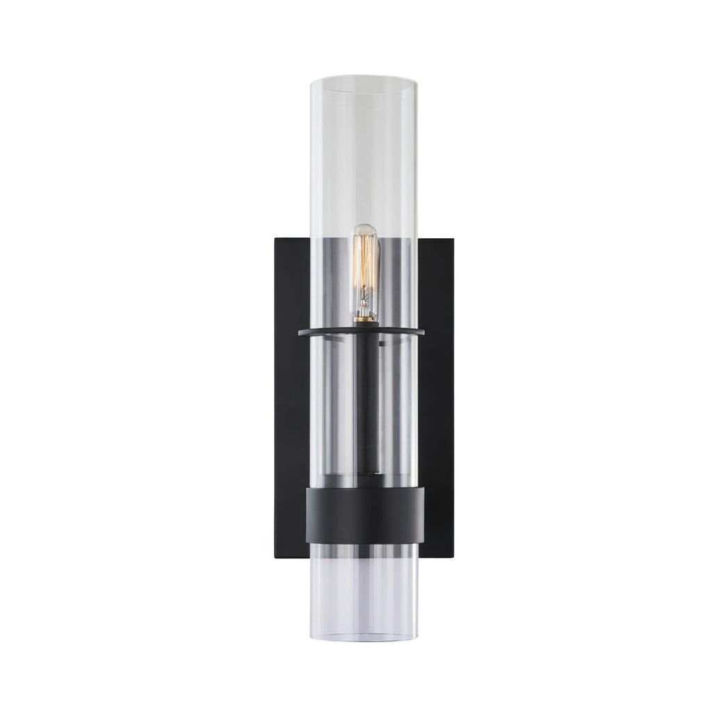 Cardiff Architectural Matte Black Wall Sconce