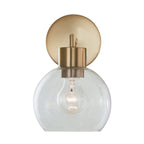 Cortona On Trend Brushed Brass One Light Wall Sconce Bath Vanity
