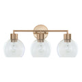 Cortona On Trend Brushed Brass Three Light Bath Vanity