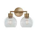 Cortona On Trend Brushed Brass Two Light Bath Vanity