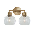 Cortona On Trend Brushed Brass Two Light Bath Vanity