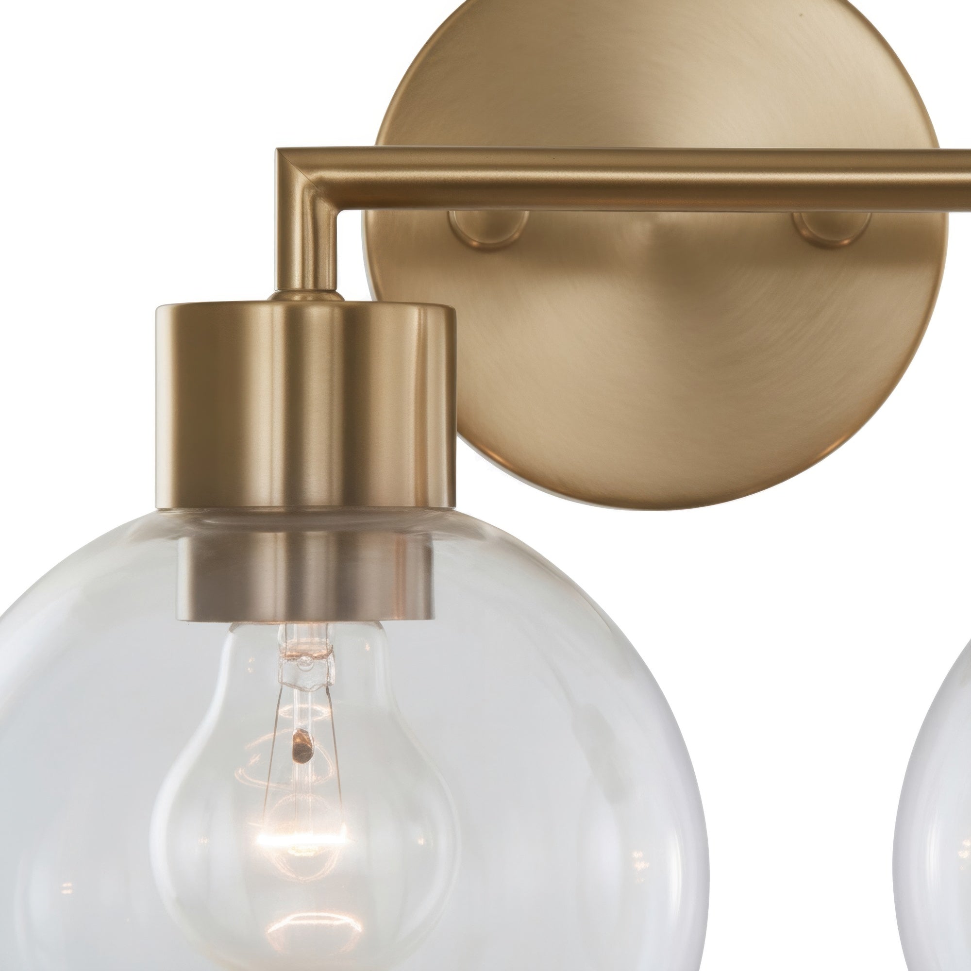 Cortona On Trend Brushed Brass Two Light Bath Vanity