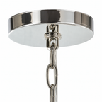 Coventry Tailored Polished Nickel with Aged Iron Pendant