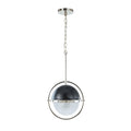 Coventry Tailored Polished Nickel with Aged Iron Pendant