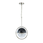 Coventry Tailored Polished Nickel with Aged Iron Pendant
