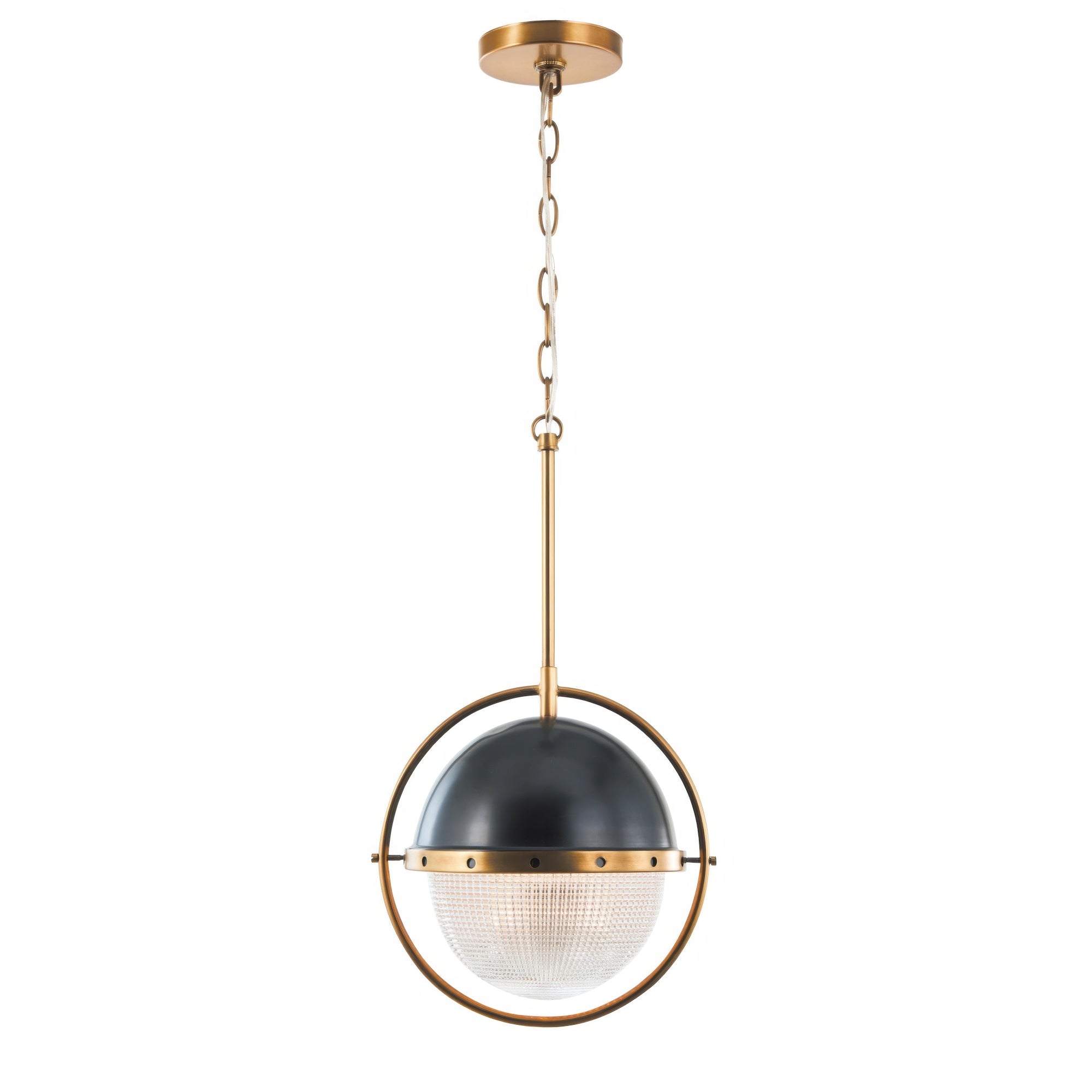 Coventry Tailored Vintage Brass and Aged Iron Pendant