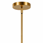 Foxwich Modern Industrial Brushed Brass Pendant