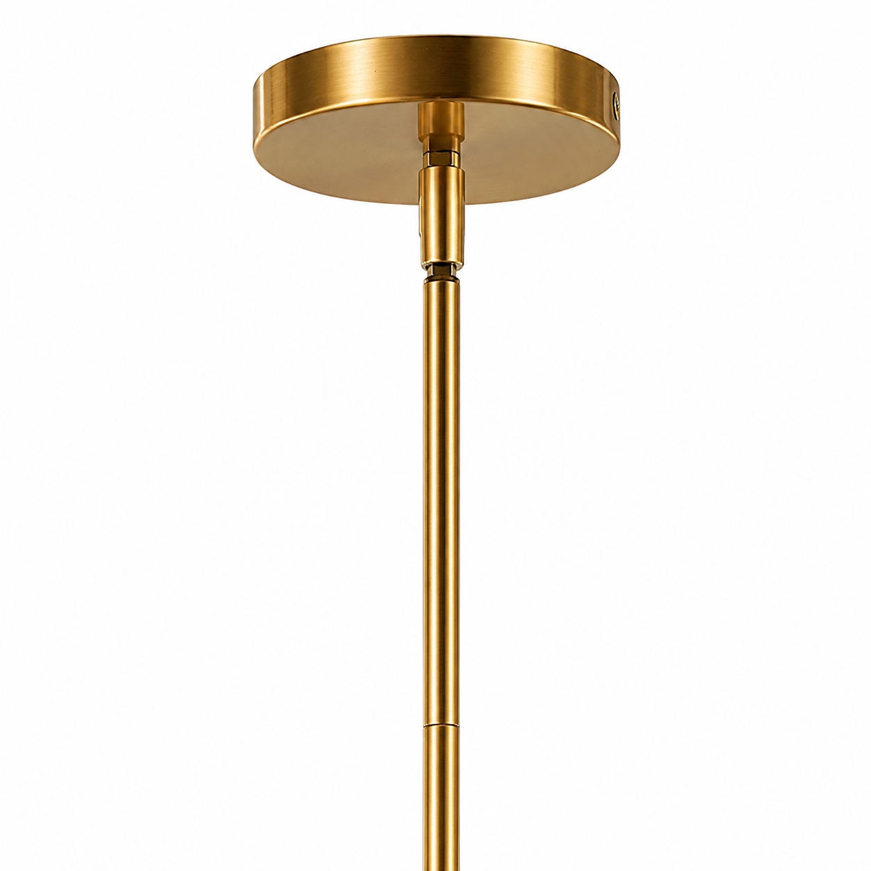 Foxwich Modern Industrial Brushed Brass Pendant
