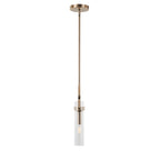 Foxwich Modern Industrial Brushed Brass Pendant