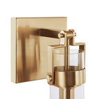 Foxwich Modern Industrial Brushed Brass Wall Light