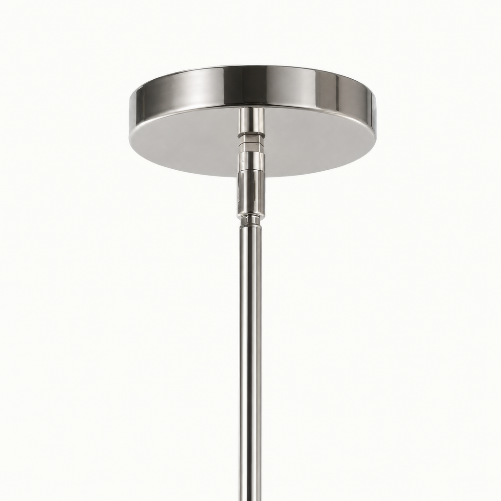 Foxwich Modern Industrial Polished Nickel Pendant