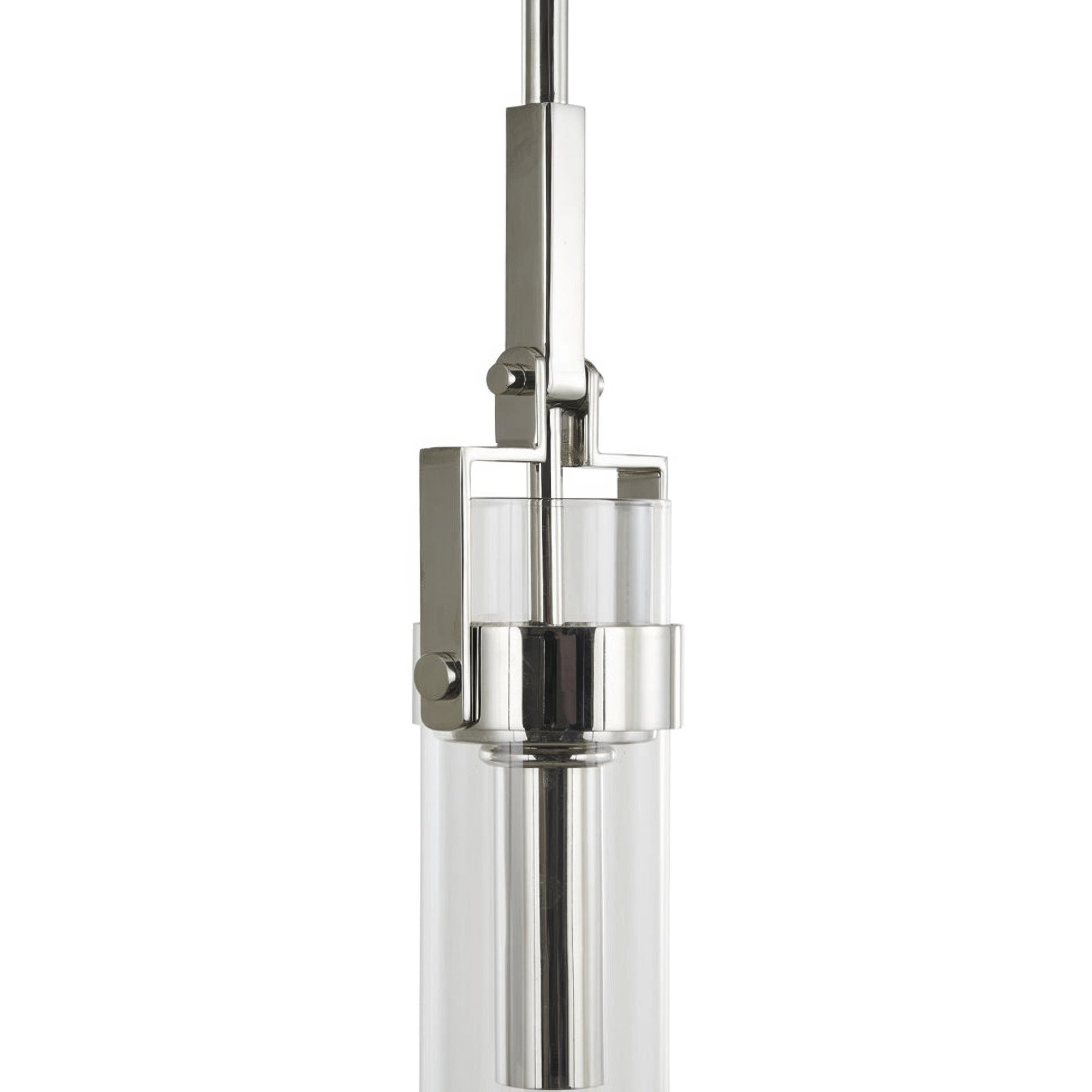 Foxwich Modern Industrial Polished Nickel Pendant