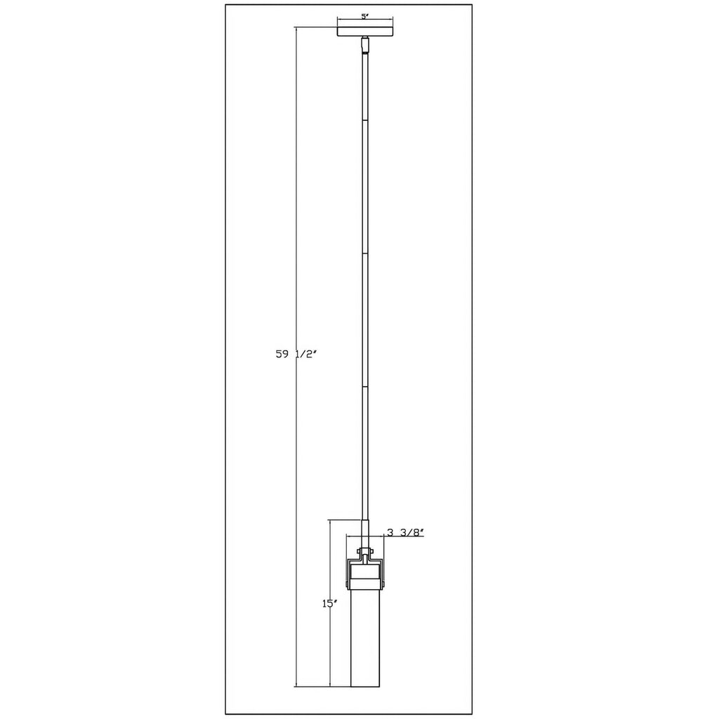 Foxwich Modern Industrial Polished Nickel Pendant
