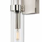 Foxwich Modern Industrial Polished Nickel Wall Light
