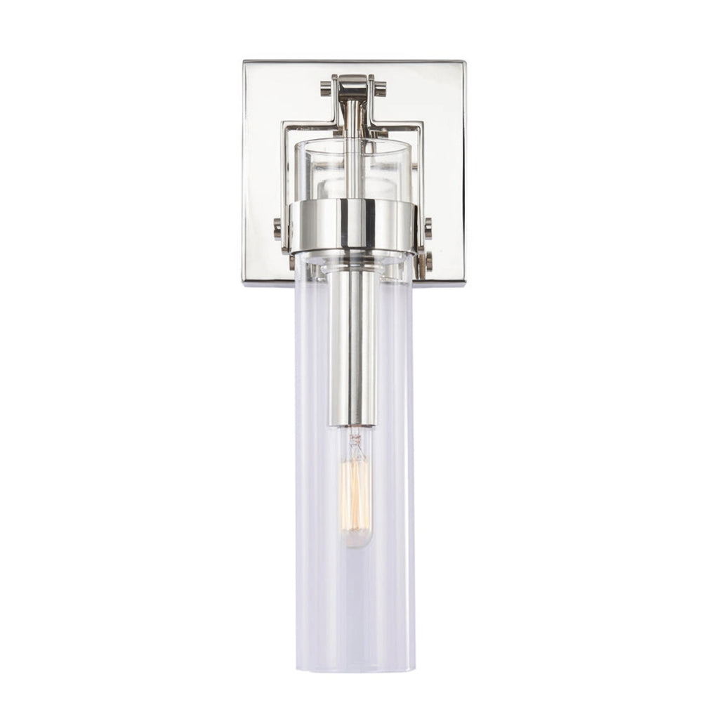 Foxwich Modern Industrial Polished Nickel Wall Light