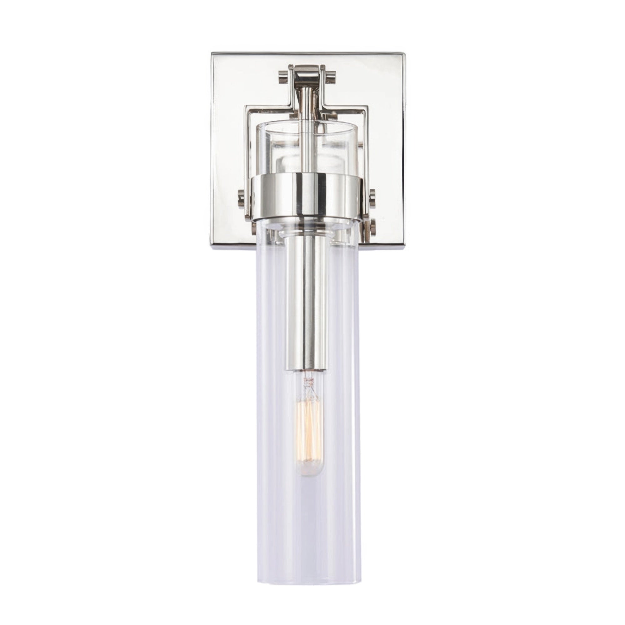 Foxwich Modern Industrial Polished Nickel Wall Light