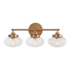 Harrow Architectural Aged Brass Three Light Bath Vanity