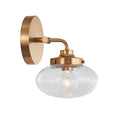 Harrow Architectural Aged Brass Wall Sconce
