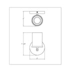 Merano On Trend Brushed Brass Single Wall Sconce Bath Vanity
