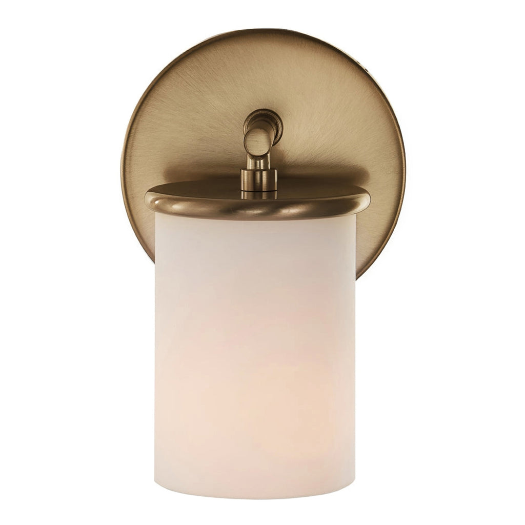 Merano On Trend Brushed Brass Single Wall Sconce Bath Vanity